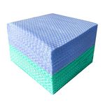 JINYUDOME Reusable J Cloths, Disposable Cleaning Towels Dish Cloth, Used for Any Kind of Cleaning Around The House (100 Sheets,Blue & Green)