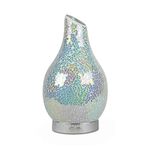 Aroma Haven S1 Essential Oil Diffuser Electric | 120ml Mosaic Ultrasonic Scent Ceramic Diffusers | Aromatherapy, Home Decor Office | LED 7 Colour Lights, Auto Shut-Off, Air Humidifier (Edge Pearl)