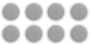 Rockville (8) CCL6T White 70V 6" Commercial Ceiling Speakers 4 Restaurant/Office