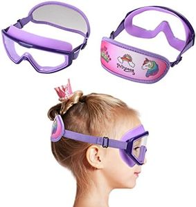 RUIGAO Kids Swim Goggles 4-7，Child Goggles No Hair Pull,Toddlers Swimming Goggles Fabric Strap