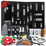 Lionmane Advent Calendar 2024 Mens, 24 Days Christmas Countdown Beard Care Gifts, Christmas Advent Calendar Set with Beard Oil Beard Balm, Face & Body Skin Care Kit for for Men Dad Boyfriend Husband