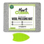 Wool Pressing Mat for Quilting Fabric Mat, Wool Ironing Mat for Quilters, Travel Iron and Ironing Board Mat, Sewing Accessories, Ironing Pad for Table Top, Sewing Iron Mat for Ironing, Heat Press Mat