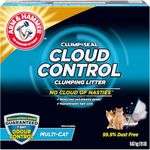 Arm & Hammer Cat Litter, Clump & Seal, Cloud Control, Multi-Cat, 7 Days of Odour Control, Dust Free, Clumping Clay Litter, 8.62kg (Pack of 1)