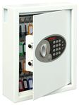 Phoenix Safe Company – KS0032E Phoenix Cygnus Key Deposit Safe - 48 Hooks - Electronic Lock - Key Holder Wall Mounted - Scratch Resistant White Paint Finish - 7.5 Litres - 7.5kg