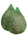 Harrison Howard Slow Feed Hay Net Horse 2 Pcs Horse Feeding Supplies Bright Green 40" Length with 2" Holes