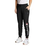 Champion Women's Powerblend Jogger Sweatpants, Black-y07459, S UK