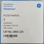 Whatman Grade-1-1001-110, 1001-125, Quantitative Filter Paper Sheet, 11 Micron, Pack of 100 (12.5 cm)