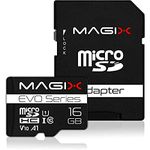 Magix 16GB microSD Card Class10 V10 U1, Read Speed Up to 80 MB/s, EVO Series (SD Adapter Included)