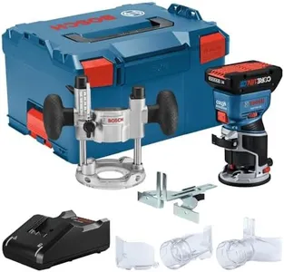 BOSCH GKF18V-25PL14 18V Brushless Colt™ Palm Router Kit with (1) CORE18V® 4 Ah Advanced Power Battery and Plunge Base