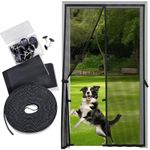 Fiberglass Mesh Magnetic Screen Door – Heavy Duty Self-Closing Hanging Door Net Screen with Magnet Closures – Available in 5 Colors and Many Sizes – Magnetic Door Screen by Sentry Screens