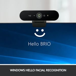 Logitech Brio 4K Webcam – Ultra HD Video, USB, Auto Light Correction