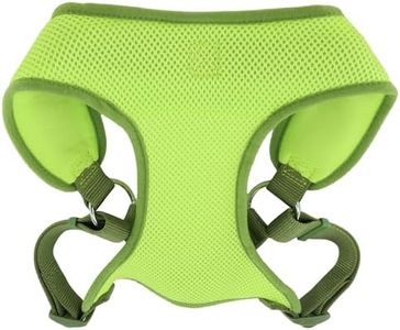 Coastal Pet Comfort Soft Wrap Adjustable Dog Harness - Comfortable Harness for Dog - Adjustable Fit - Easy Step-in Design - Breathable Fabric Mesh - Lime, 5/8" x 16"-19"