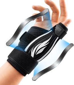 Thumb Support Brace | Upgraded Thumb Spica Splint Stabilizer Pain Relief Night Support for De Quervain’ s Tenosynovitis Trigger Finger Arthritis Sprains | Breathable Fabric (Milky White, L/XL - Fit both hands)