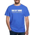 CafePress DAD of TWINS Classic Overachiever T Shirt Men's Traditional Fit Dark Casual Tshirt