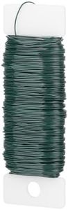 Aenithial Green Floral Wire, 38 Yards 22 Gauge (0.7mm) Flower Bind Wire Craft Supplies, Perfect for Florist, Christmas Tree Gift Making, Wreath Frame, Floral Arrangements