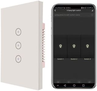 Jinvoo ZigBee Light Switch hub Required Compatible with iOS Android Compatible with Alexa Google Assistant SAA Certified White 1 Pack