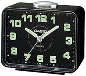 CASIO Analog Alarm Clock, Black