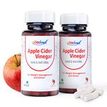 Vitabowl Apple Cider Vinegar (ACV) Capsules with Mother, Raw & Natural for Weight Management & Detox (120 Count (Pack of 2))