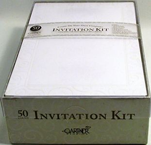 Gartner Studios Pearl Swirl Invitation Kit, Includes Envelopes, 5.5” x 8.5” Invitations, 5.5” x 4.25” Response Cards, 50 Count