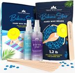 Tress Wellness Bikini Star 1.2lb Hard wax beads with Pre & After spray - For sensitive skin - Up to 50 waxes