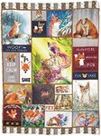 Bomugtee Fox Blanket for Girls Boys