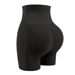 HANNEA® Women Butt Lifter Padded, Shapewear Thicker Butt Enhancer Tummy Control Panties Seamless Fake Buttock Underwear, XL