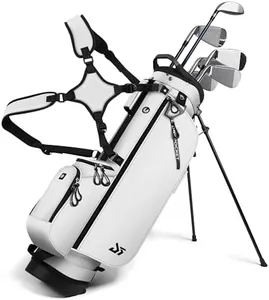 Golf Stand Bag – 2025 Upgraded Version with Cooler Pocket, Glove Patch & Tee Holder, Lightweight Sunday Golf Bag for Men & Women