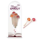 Genuine Fred Magic Sprout, Mini-Mushroom Bookmarks, Set of 4