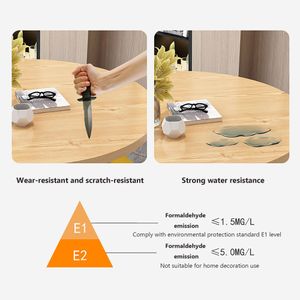 5-Piece Space-Saving Dining Set – Round Metal Table & 4 Leather Chairs for Small Spaces