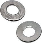 M8 304 Stainless Steel Belleville Spring Disc Washer Steel Anti-Skid Flat Gasket Steel Anti-Loosening Washer(50pcs)