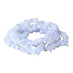 260pcs Natural Blue Lace Agate Crystal Beads Chips 5mm to 8mm Irregular Gemstone Beads with Holes DIY for Bracelet Necklace Earrings Jewellery Making Craft 32 inch