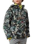 Napapijri Boys' K Rainforest CAMU 2 Jacket, Green Camo Fe3, 8 Years