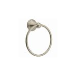 All Ware Moen DN8486BN Inspirations Towel Ring, Brushed Nickel