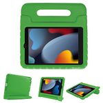 ProCase Kids Case for iPad 9th Generation/iPad 8/iPad 7, iPad 10.2 Case 2021 2020 2019/iPad Air 10.5/iPad Pro 10.5 Kids Case, Shockproof Lightweight Case with Convertible Handle Stand -Green