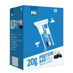 MuscleBlaze 20g Protein Bar (Cookies & Cream, Pack of 6) | Protein Blend, Healthy Protein Snacks | For Energy & Fitness