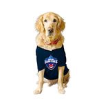 Ruse Crew Neck Half Sleeves T-Shirt for Dogs IPL CAPI-Tails Team Dog Cotton Jersey Printed Breathable Tees Apparel for Pet - Gift for Dogs (Apso, Cocker Spaniel etc) (Navy, S)