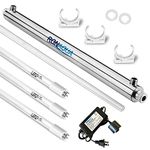Ultraviolet Light Water Purifier Whole House UV Sterilizer 55W, 12 GPM with 2 Replacement Bulbs