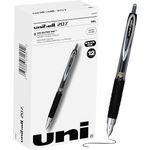 uni-ball 207 Rollerball Gel, Gel Retractable Roller Ball Pen Micro-0.5mm, 12 Pack, Black Ink (1937936)