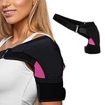 OUZHOU Shoulder Support, Adjustable Shoulder Support Brace for Men and Women, Shoulder Strap Support for Dislocated AC Joint, Bursitis, Frozen Shoulder, Shoulder Compression Sleeve for Left and Right