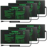 VIVOSUN 6-Pack 10" x 20.75" Durable Waterproof Seedling Heat Mat, UL & MET-Certified Warm Hydroponic Heating Pad for Germination, Indoor Gardening, Greenhouse