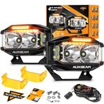 Auxbeam V-MAX Series LED Light Pod, 270° Side Shooter LED Offroad Lights with Amber DRL, 4 Inch Auxiliary Ditch Light for Truck ATV Jeep Ford