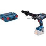 Bosch Professional 18V System BITURBO Cordless Combi Drill GSB 18V-150 C (max. Torque 150 Nm, incl. Aux. Handle, L-BOXX Inlay, L-BOXX, Without Battery/Charger)