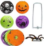 Spooky Central Halloween Party Decorations, Hanging Papers Lanterns (10 Pack)