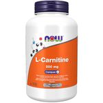 NOW Supplements L-Carnitine 500mg Capsules, 180 Count