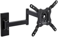 Amazon Basics Full-Motion TV Wall Mount For 30 to 102 cm TVs and VESA 200 x 200, Black