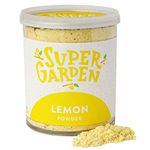 Super Garden Freeze Dried Lemon Powder | 100% Natural & Zesty Flavor Freeze Dried Fruit | Perfect for Cooking, Baking Lemon Cake or Making Delicious Lemonade | 80g