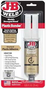 J-B Weld 50133 Plastic Bonder Structural Adhesive Syringe - Tan - 25 ml