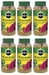 6 x Miracle-Gro Slow Continuous Release All Purpose Plant Food, 1Kg Shaker Jar