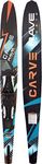 RAVE Sports Carve Slalom Water Ski - Adult, Black, Adult - Adjustable Bindings