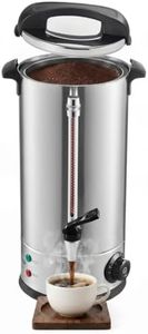 ARTISTOP 50 Cup 8L Stainless Steel Commercial Coffee Urn and Hot Water urn
